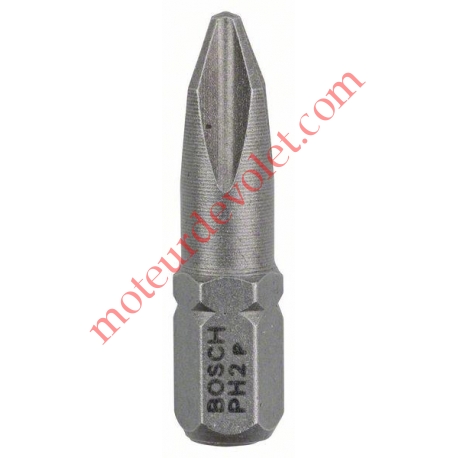 Embout de Vissage Court pour Vis à Tête Cruciforme Philips 2