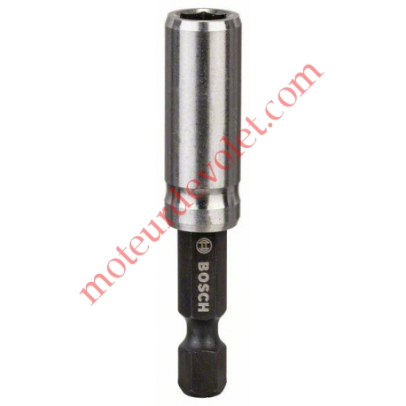 Porte Embout de Vissage Aimanté Entraînement Hexagonal 1/4 Longueur 55 mm ø 10 mm