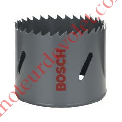 Scie-Trépan Hss Bimétal ø 64 mm pour le Métal, le Bois & le Pvc Avec Filetage Standard ø 16 mm