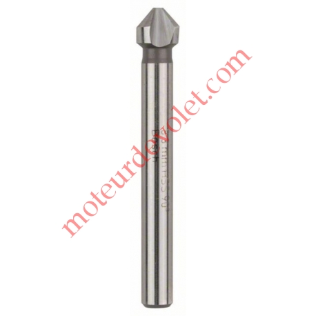 Fraise Cônique à Lamer pour Tête Fraisée de Vis M4 à Queue Cylindrique ø 6 mm Longueur Totale 50 mm