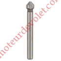 Fraise Cônique à Lamer pour Tête Fraisée de Vis M4 à Queue Cylindrique ø 6 mm Longueur Totale 50 mm