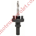 Porte-Outil à Queue 6 Pans de 11 mm & Foret de Centrage Hss-G pour Scie-Trépan ø 32 à 152 mm à Filetage Standard