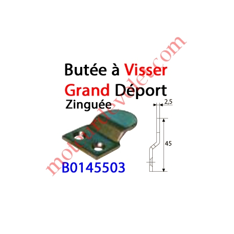 Butée à Visser Grand Déport Zinguée