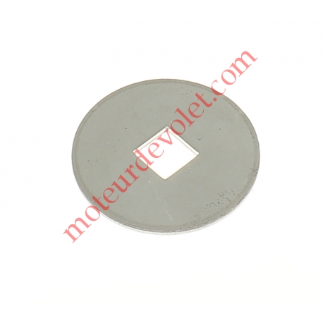 Rondelle Plate en Acier Galvanisé ou Electro-Zingué 40 x Carré 10,5 x 2 mm