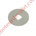 Rondelle Plate en Acier Galvanisé ou Electro-Zingué 40 x Carré 10,5 x 2 mm