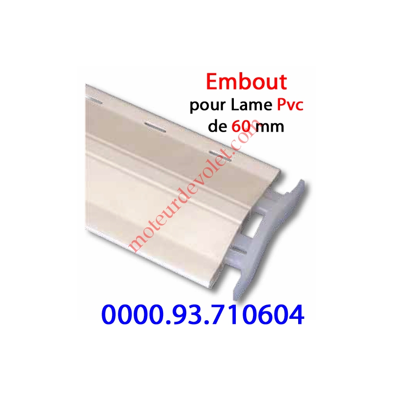 Lame Volet Roulant Pvc 60 Mm Tbs