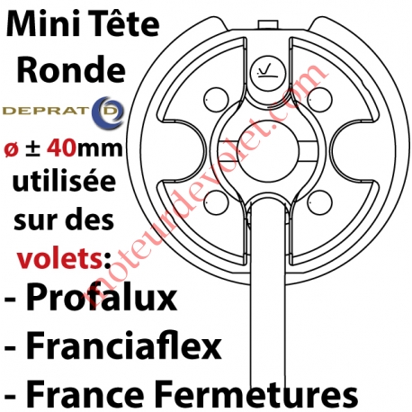 Moteur Filaire Tempo Plus Mixte Avec FdC à Réglage Electronique 20/15 sans Mds