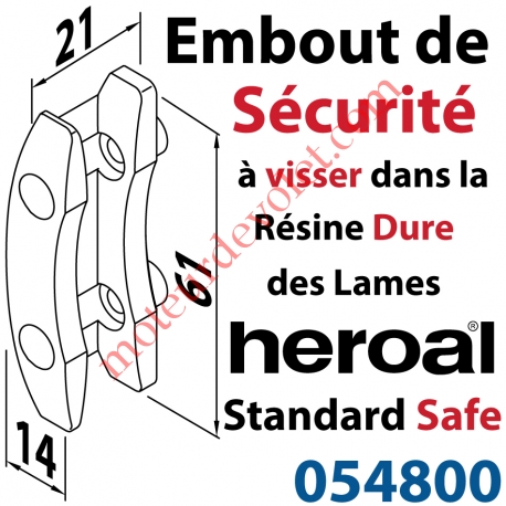 Embout S (Sécurité) de lame Standard Safe Rempart