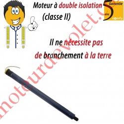 Moteur LS 40 4/16 Court Sans Carré sans Mds Double Isolation Classe II Sans Fil de Terre