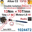 Moteur Altus C2 13/8 Rts Avec Tête LT 50 sans Mds Double Isolation Classe II