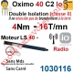 Moteur Oximo 40 io 4/16 C2 Sans Carré LS 40 sans Mds Double Isolation Classe II