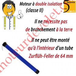 Moteur Oximo C2 6/17 io LT 50 sans Mds Double Isolation Classe II Adapté Zf 64