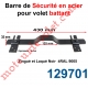 Barre de Sécurité en Oméga Lg 430 mm pour Volet Battant en Acier Plat 35x6 mm Avec 2 Supports Zingués et Laqués Noir ± Ral 9005