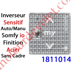 Emetteur Mural Smoove Sensitif 1 io Auto/Manuel Acier Sans Cadre