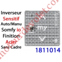 Emetteur Mural Smoove Sensitif 1 io Auto/Manuel Acier Sans Cadre