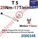 Moteur Simu Filaire Avec FdC à Réglage Progressif 25/17 T5