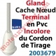 Cache Noeud du Cordon en Forme de Gland en Pvc Blanc