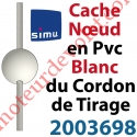 Cache Noeud du Cordon en Forme de Boule en Pvc Blanc