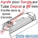 Agrafe Pince à Glisser dans Queue d'Aronde pour Tube Deprat de 89