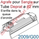 Agrafe Pince à Glisser dans Queue d'Aronde pour Tube Deprat de 62