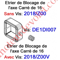 Bague de Blocage pour Carré de 16 mm Avec Vis