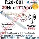 Moteur Formaroll Filaire Avec FdC à Réglage Progressif 20/15 sans Mds