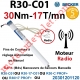 Moteur Radio R30-C01 ou R30-C PROF+ Avec FdC à Réglage Automatique ou Manuel 30/17 sans Mds