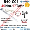 Moteur Radio R40-C01 ou R40-C PROF+ Avec FdC à Réglage Automatique ou Manuel 40/17 sans Mds