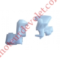 Tulipes Coloris Incolore pour Coulisses Gamme Bloc Y Bubendorff (Paire)