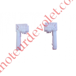 Tulipes MG 31 Titan Intégré Coloris Incolore pour Coulisses Gamme Titan Nelto Bubendorff (Paire)