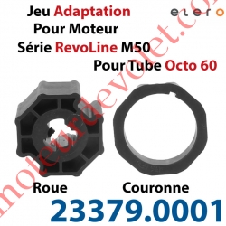 Jeu d'Adaptation pour Moteur Elero Série RevoLine M 50 au Tube Octo 60 en 6 à 10/10ème