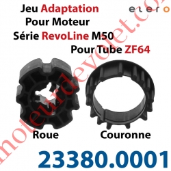 Jeu d'Adaptation pour Moteur Elero Série RevoLine M 50 au Tube Zf 64 en 5 à 8/10ème