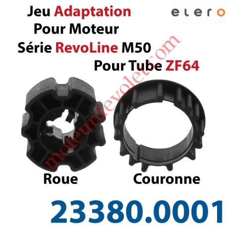 Jeu d'Adaptation pour Moteur Elero Série RevoLine M 50 au Tube Zf 64 en 5 à 8/10ème