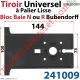 Tiroir Universel à Palier Lisse pour Bloc Baie N ou R Bubendorff