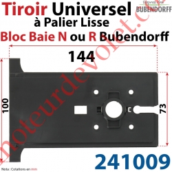 Tiroir Universel à Palier Lisse pour Bloc Baie N ou R Bubendorff