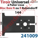 Tiroir Universel à Palier Lisse pour Bloc Baie N ou R Bubendorff