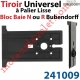 Tiroir Universel à Palier Lisse pour Bloc Baie N ou R Bubendorff