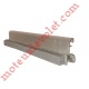 Attache LB Avec Long Crochet en Aluminium Anodisé Naturel Lg 146 mm