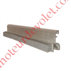 Attache LB Avec Long Crochet en Aluminium Anodisé Naturel Lg 146 mm