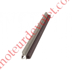 Attache LB Avec Crochet Court en Aluminium Anodisé Naturel Lg 295 mm