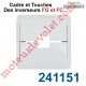 Cadre et Touches des Inverseurs Filaires Bubendorff Type FG et FC