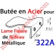 Butée de Lame Finale pour Rideau Métallique en Acier Galvanisé 40/10