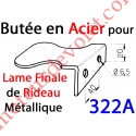 Butée de Lame Finale pour Rideau Métallique en Acier Galvanisé 40/10