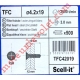 Vis à Tôle Auto Perceuse Tête Fraisée Phillips n°2 Zinguée 4,2 x 19