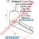 Embout Court Bas modèle Alliance à Visser pour Tube d'Espagnolette diamètre 14 mm Rainuré en Aluminium Laqué Noir ± Ral 9005