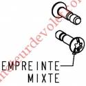 Vis Métaux Tête Spéciale pour Genouillère Zf 5 x 18 Avec Rondelle Nylon