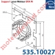 Support Nice Era Tête M Métallique Soudé sur une Plaque 100x100 4 Trous Fraisés diamètre 5,2 entr'axes 85 mm