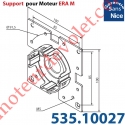 Support Nice Era Tête M Métallique Soudé sur une Plaque 100x100 4 Trous Fraisés diamètre 5,2 entr'axes 85 mm