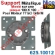 Support Métallique TT Go Tête M 100x100 4 Trous Fraisés Diamètre 5,2 dans les 4 Angles entre-axes 85mm