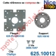Support Métallique TT Go Tête M 100x100 4 Trous Fraisés Diamètre 5,2 dans les 4 Angles entre-axes 85mm